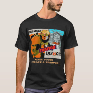 T-shirt de collage de trahison de Poutine Helsinki