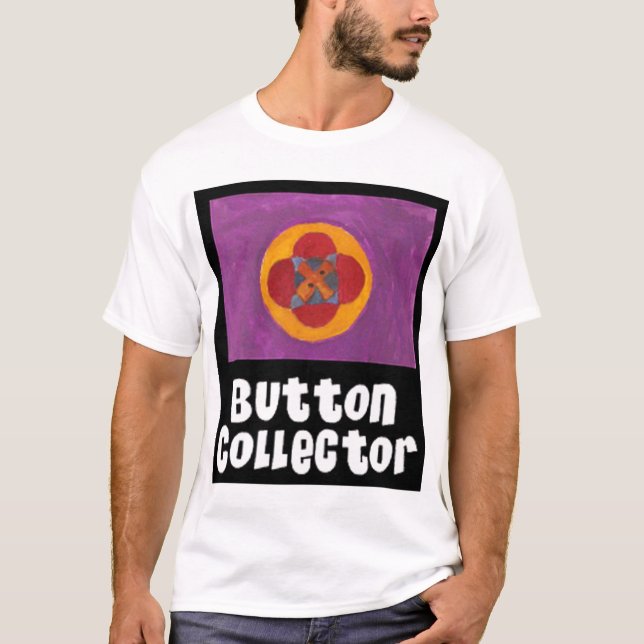 T-shirt de collecteur de bouton (Devant)