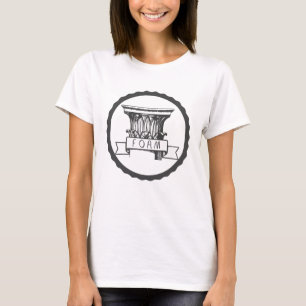 T-shirt de colonne de mousse