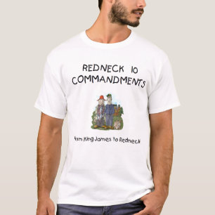 T-shirt de commandements du plouc 10