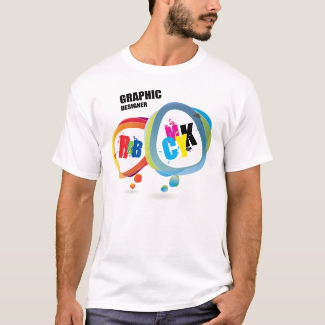 T-shirt de concepteur de Grpahic (Devant)