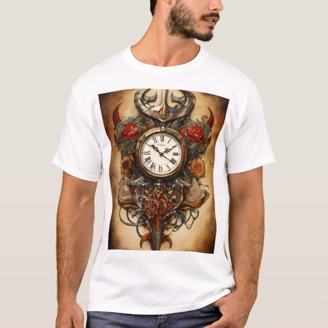 T-shirt de conception de la surveillance de la for (Devant)