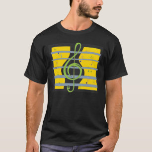 T-shirt de conception de thème de musique