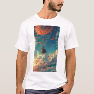 T-shirt de conception en parachute défectueux