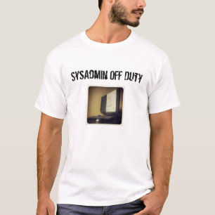 T-shirt de congé de sysadmin