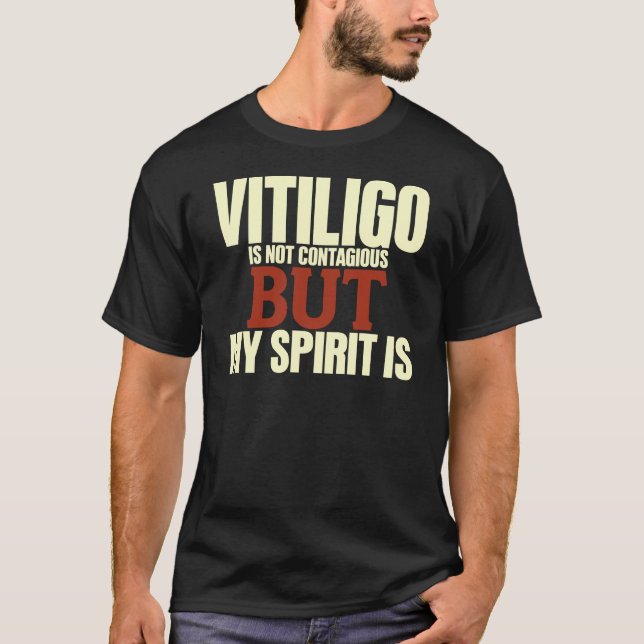 T-shirt de conscience de vitiligo (Devant)