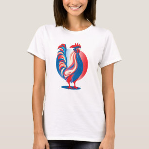 T-Shirt de coq patriotique