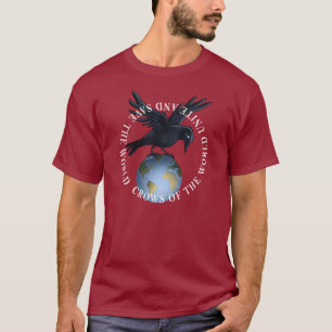 T-shirt de corneille sur le toit du monde -