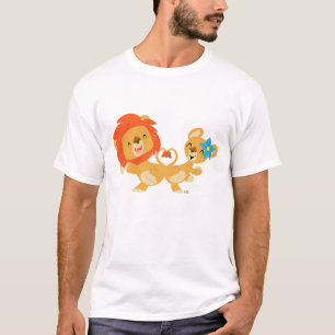 T-shirt de couples de lion de danse