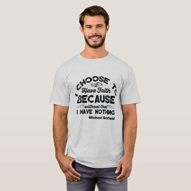 T-shirt de coupure de Scofield-Prison de Michael (Devant entier)