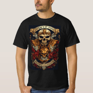 T-shirt de courage et combattant dessiner-Tshir inflexible