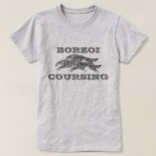T-shirt de course Borzoi