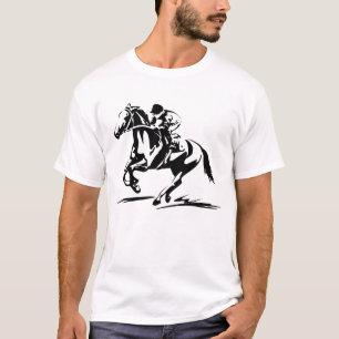 T-shirt de course de chevaux