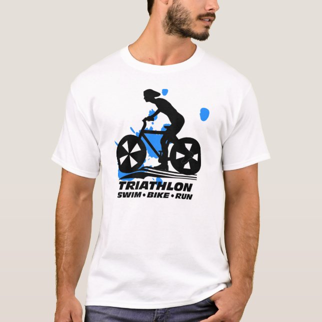 T-shirt de course de vélo de bain de triathlon (Devant)