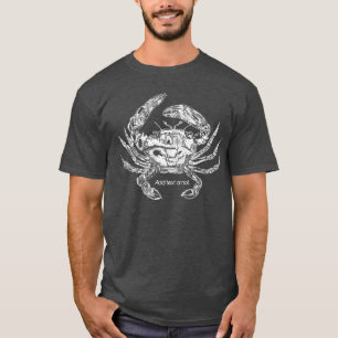 T-shirt de crabe avec l'option des textes