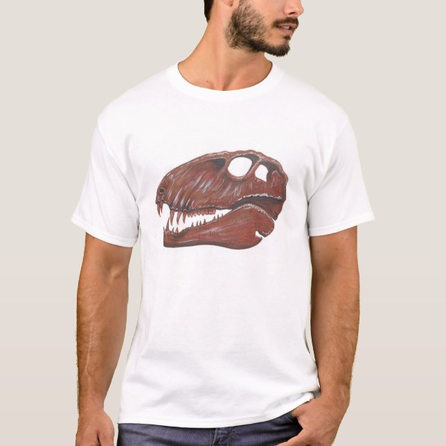 T-shirt de crâne de Dimetrodon (Devant)