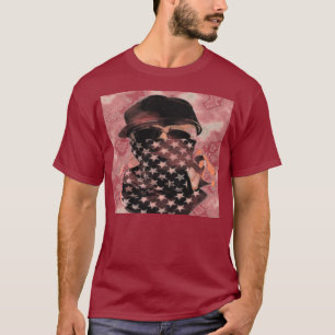 T-shirt de crâne de hip hop de Gangsta