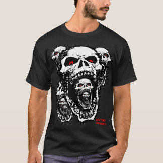 T-shirt de crânes de zombi