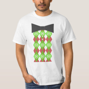 T-shirt de cravate d'arc de Noël
