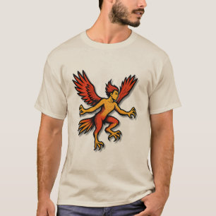 T-shirt de créature monstre ailée mythique