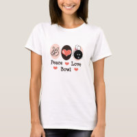 T-shirt de cuvette d'amour de paix