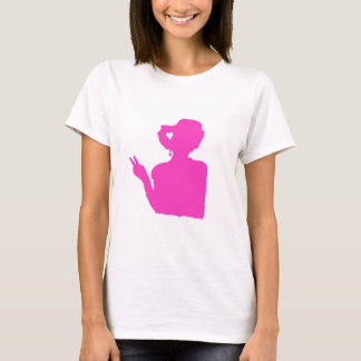 T-shirt de dame rose