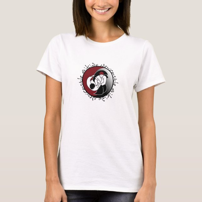 T-shirt de dames d'Aikido de Newcastle (Devant)