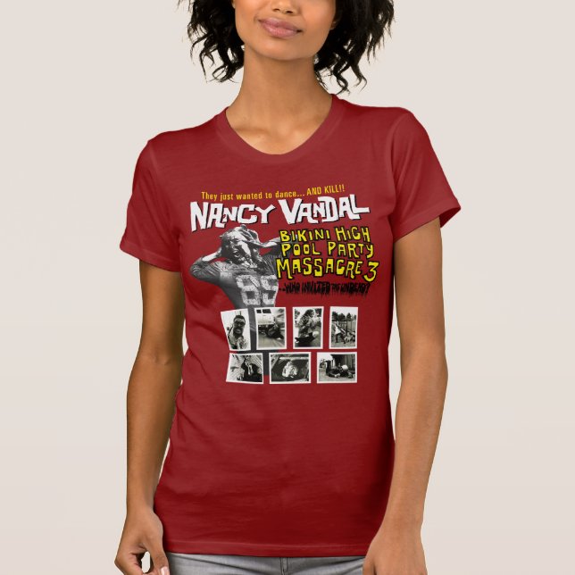T-shirt de dames de bikini de vandale de Nancy (Devant)