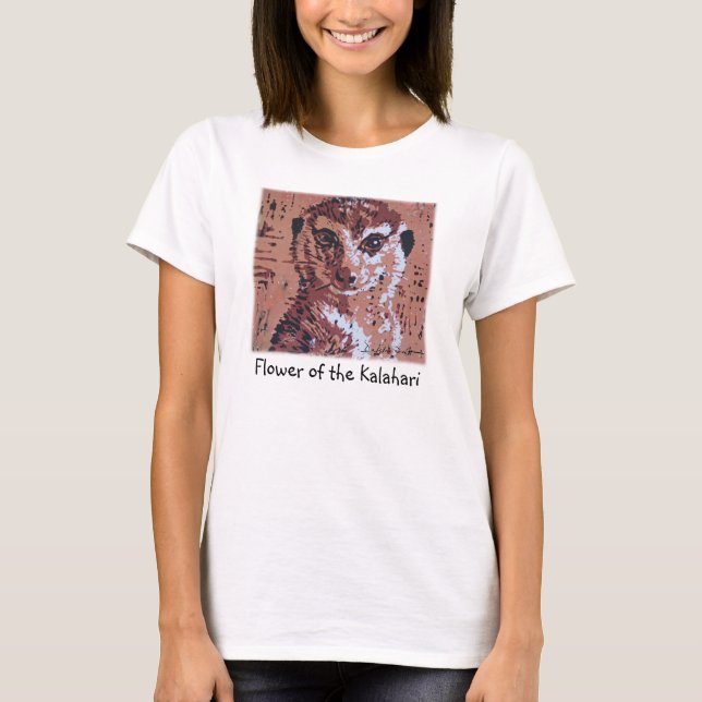 T-shirt de dames de fleur (Devant)