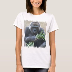 T-shirt de dames de gorille de Silverback