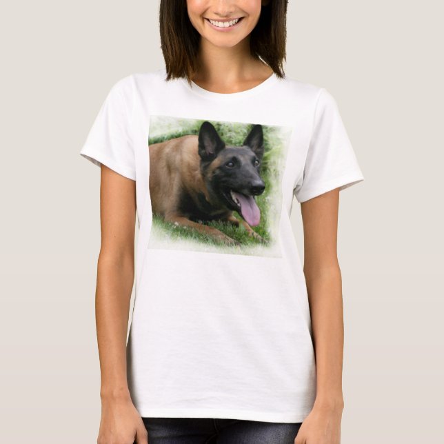 T-shirt de dames de Malinois de Belge (Devant)
