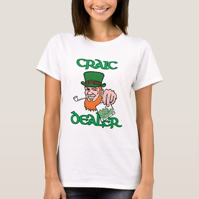 T-shirt de dames de marchand de Craic (Devant)
