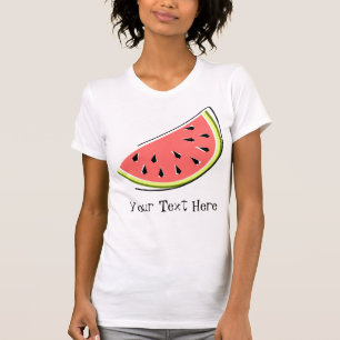 T-shirt de dames des "textes" de tranche de