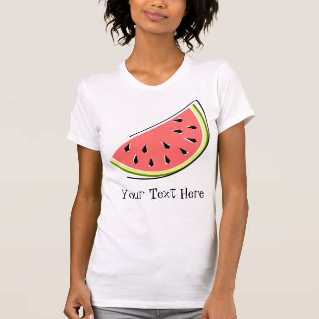 T-shirt de dames des "textes" de tranche de (Devant)