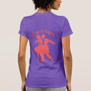 T-shirt de danse, ajouter le nom ou le texte