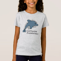 T-shirt de dauphin lugubre pour filles
