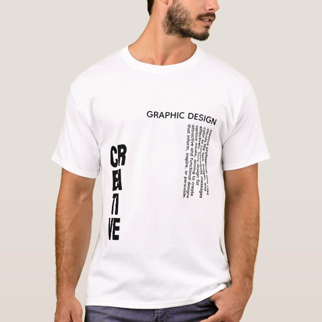 T-shirt de définition de design créatif (Devant)