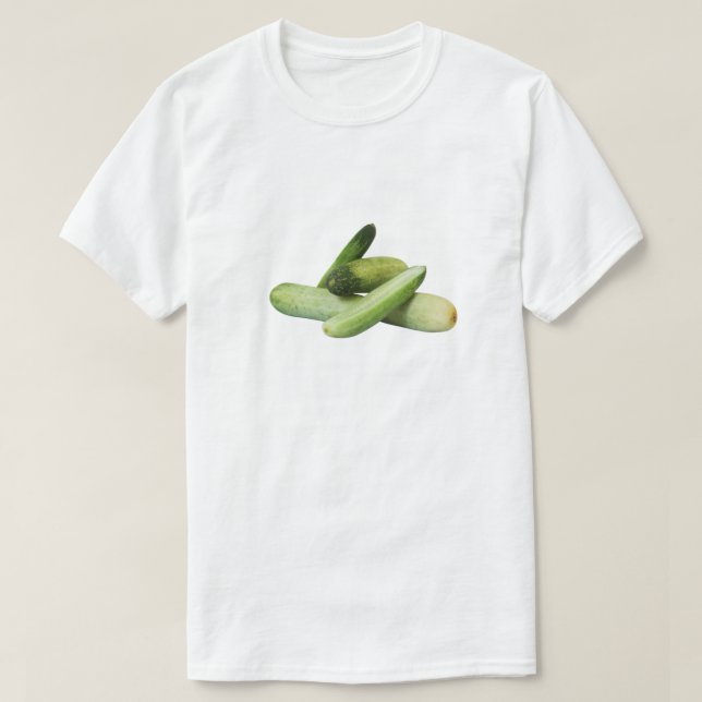 T-shirt De délicieux concombres sont ici (Design devant)