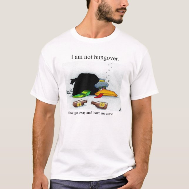 T-shirt de démenti de gueule de bois (Devant)