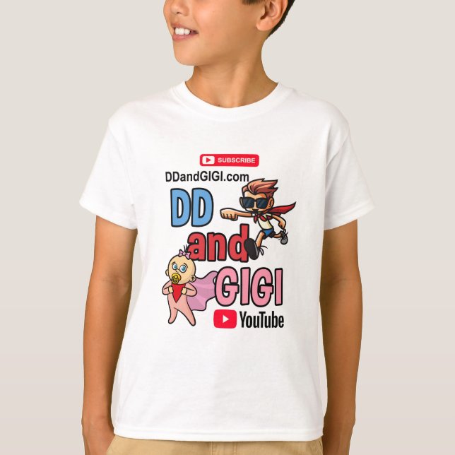 T-shirt de densité double et de GIGI d'ENFANTS (Devant)
