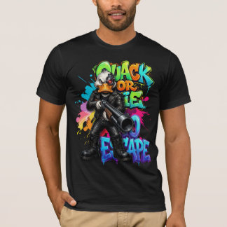 T-shirt de dessin animé de canard drôle « Coin-coi