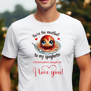 T-shirt de dessin animé de nourriture cadeau d'amo