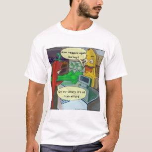 T-shirt de dessin animé Vegan Veggie Shopping par 