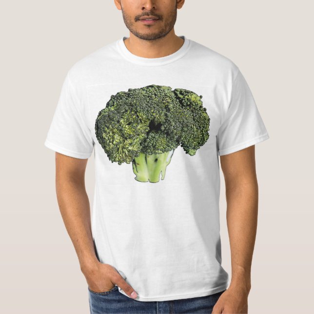 T-shirt de dessin d'encre de brocoli (Devant)
