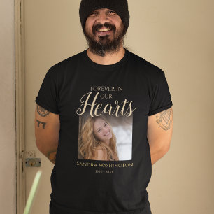 T-Shirt de deuil avec photo personnalisée