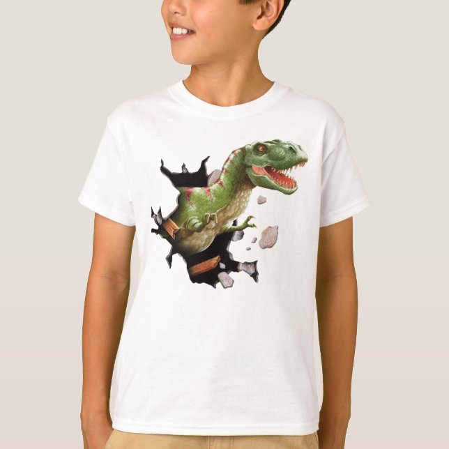 T-shirt de dinosaure de T-Rex (Devant)