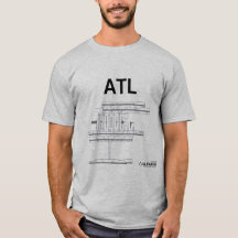 T-shirt de disposition d'aéroport d'ATL