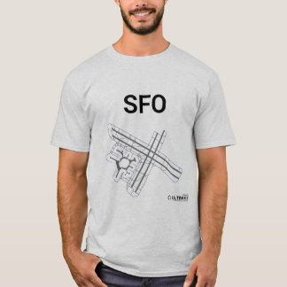 T-shirt de disposition d'aéroport de SFO