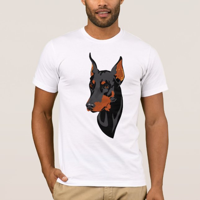 T-shirt de dobermann (Devant)