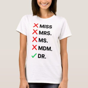 T-shirt de doctorat